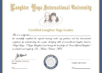 certified laughter yoga leader certificate