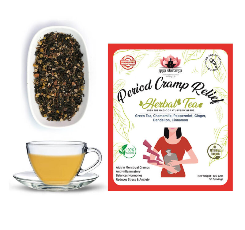 Period cramp relief herbal tea