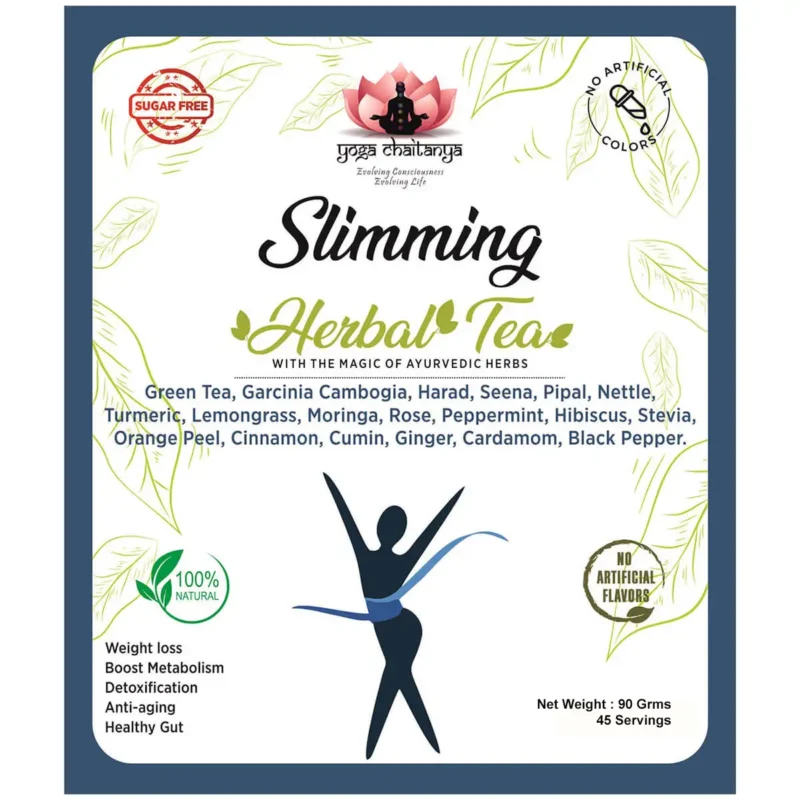 Slimming herbal tea front sticker