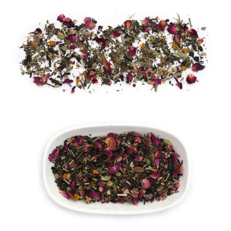 Slimming herbal tea texture