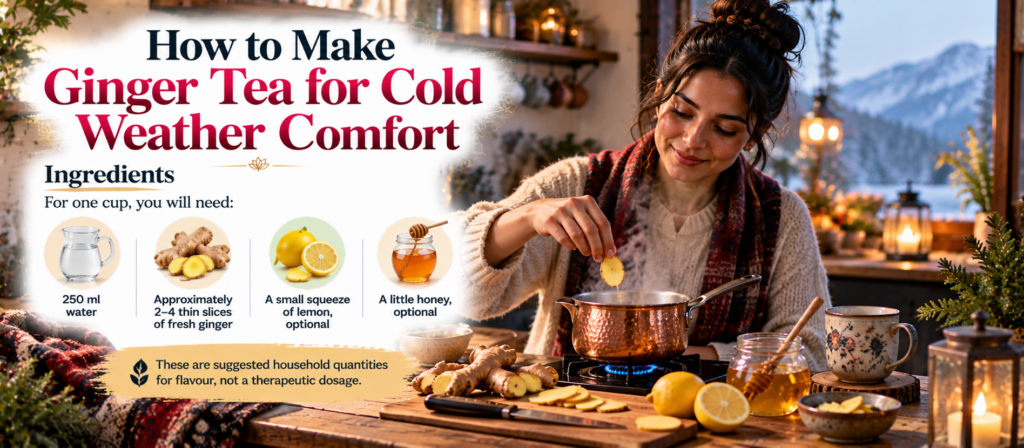 How to Make Ginger Tea for Cold Weather Comfort