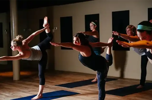 Hybrid yoga teacher training program by Nashville Yoga Co with online learning and in-person weekend